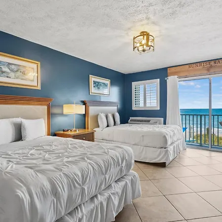 Oceanfront Inn Room #22- Ocean View Balcony 2 Full Beds